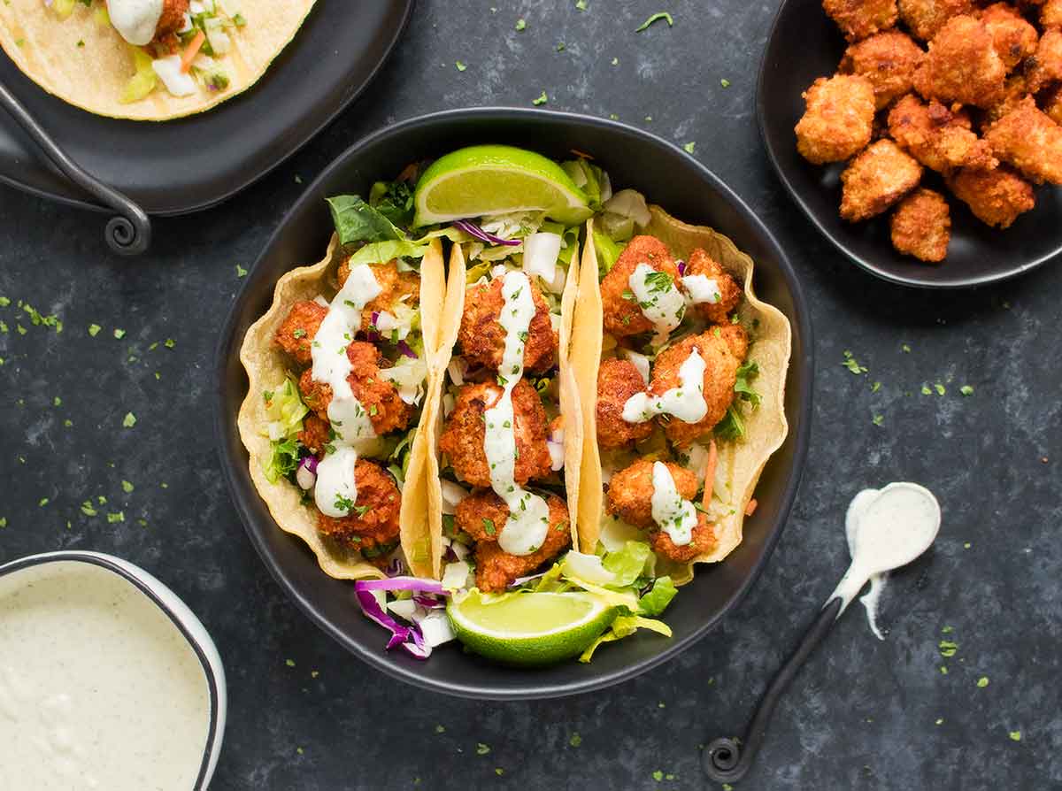 Spicy Sriracha Veggie Tacos